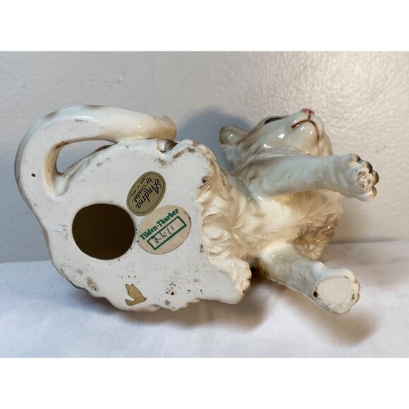 VTG Andrea by Sadek  Tabby Cat Blue Eye Ceramic Figure Tilden Thurber 2611 Japan - Picture 13 of 14